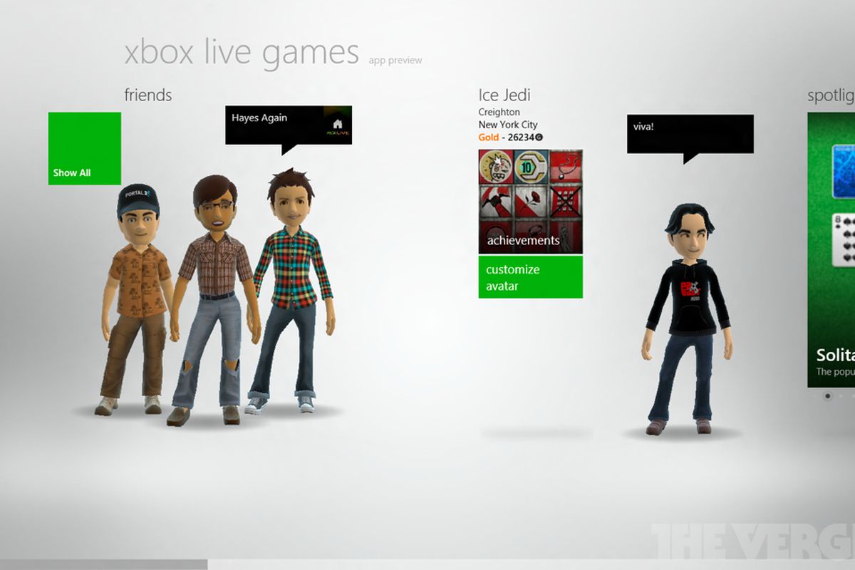 Gallery Photo: Windows 8 Xbox Live, music, and video screenshots
