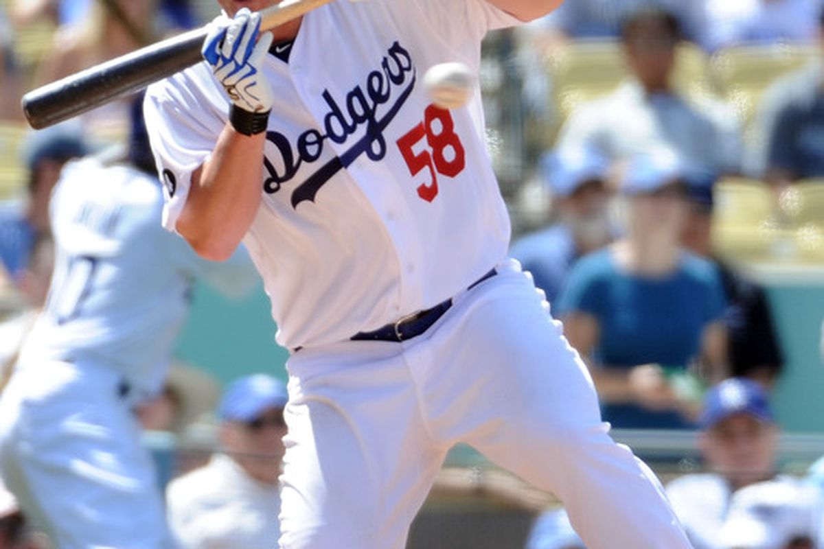 Chad Billingsley has been the Dodgers' best hitter this month.
