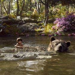 Mowgli (Neel Sethi) and Baloo (voice of Bill Murray) in “The Jungle Book,” an all-new live-action epic adventure.