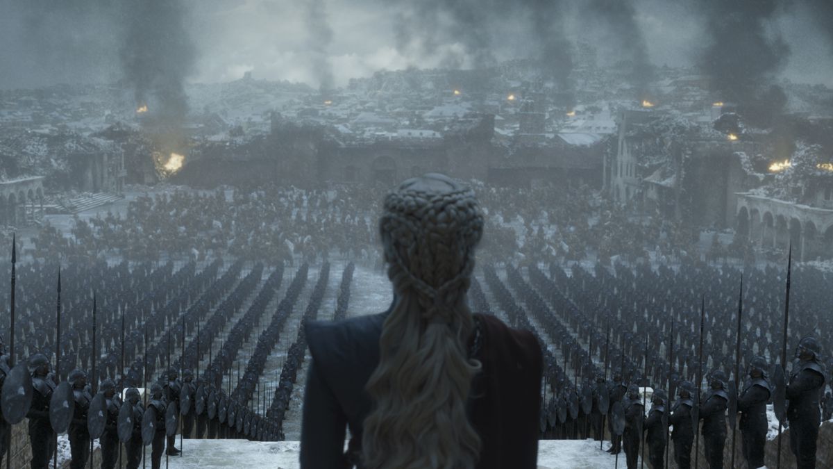Daenerys Targaryen in the series finale of Game of Thrones.