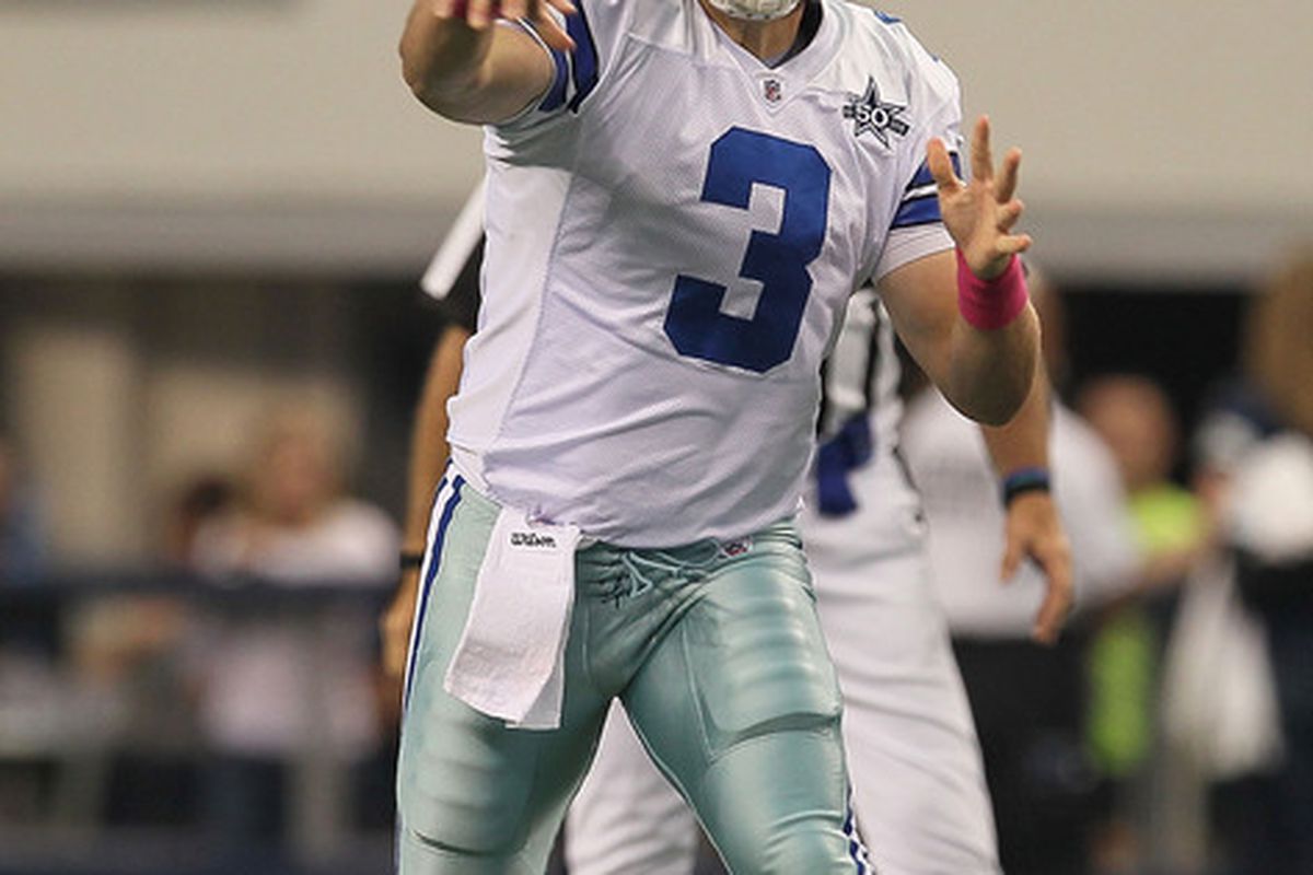 Last Halloween, the Cowboys dressed their starting quarterback in a Jon Kitna costume, much to the horror of their fans.
