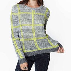 Limelight Sweater, <a href="http://wl.nastygal.com/product/limelight-sweater/_/searchString/plaid">$62</a> at Nasty Gal