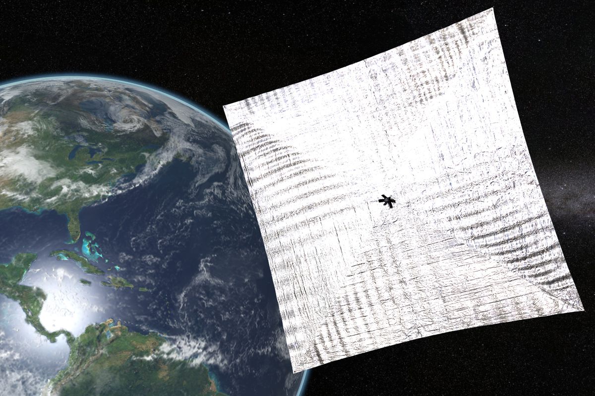 The LightSail, a solar sail to be launched on Wednesday by the Planetary Society.