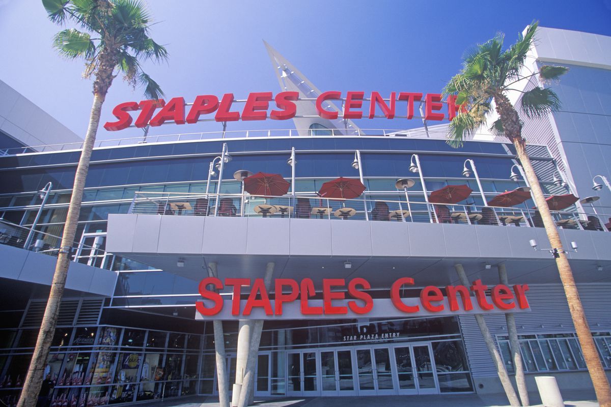 Staples Center, home to the NBA’s Los Angeles Lakers, Los Angeles, California