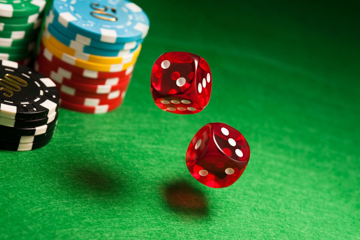 gambling dice chips (shutterstock)
