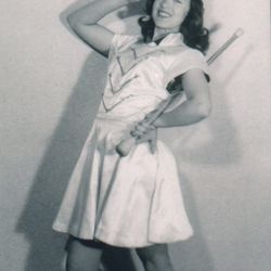 When she lived in Pioche, Nevada, Twila Van Leer was a majorette.