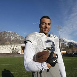 BYU football linebacker Kyle Van Noy on March 18 in Provo
