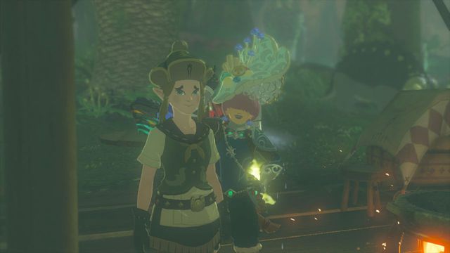 Link and Cima standing in front of Dondons in The Legend of Zelda: Tears of the Kingdom