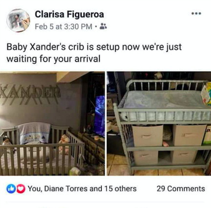 Screenshot of Clarisa Figueroa’s Facebook post. | Provided