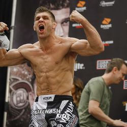 Brent Primus poses at Bellator 212 weigh-ins.