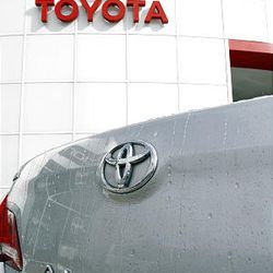 A Toyota Avalon is shown at a dealership in Lincolnwood, Ill., Saturday.