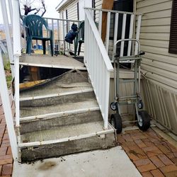 This photo by Shane Cammack shows the condition of the stairs of his Magna home after a 5.7 magnitude earthquake struck on March 18, 2020.