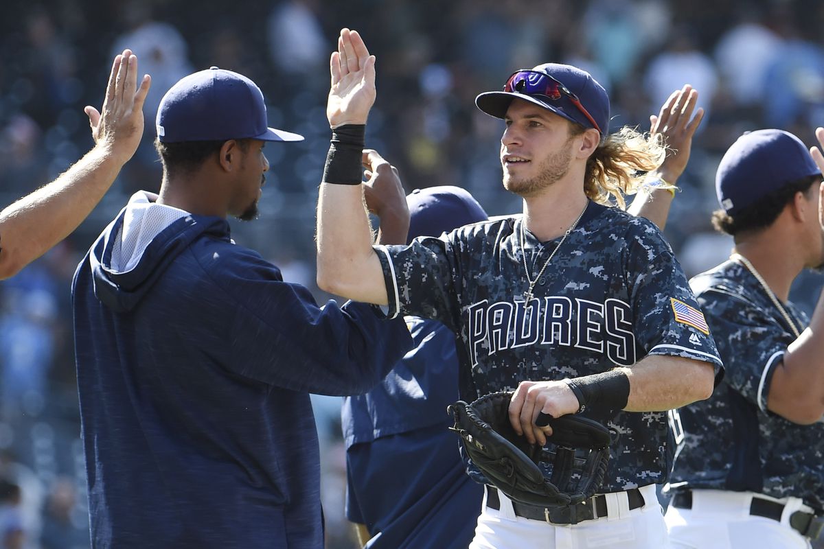 The Padres model one of their at least five different 2016 uniform styles