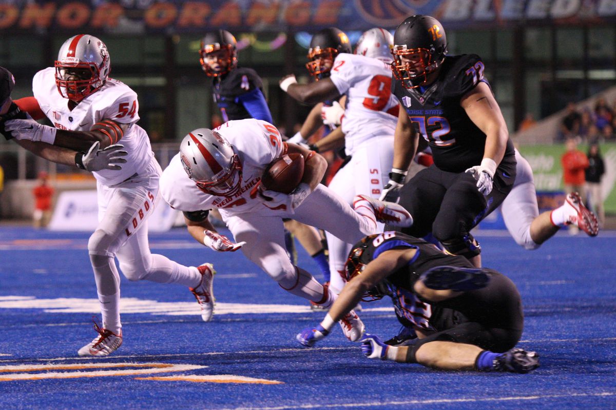 Linebacker Ryan Langford led a strong defensive effort as New Mexico stumbled their way to victory over Boise State.