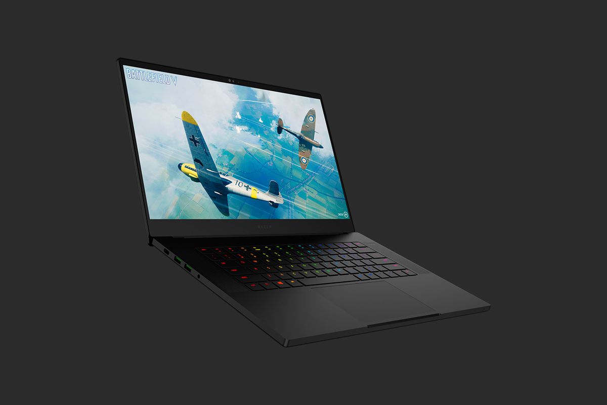 A product photo of the Razer Blade laptop