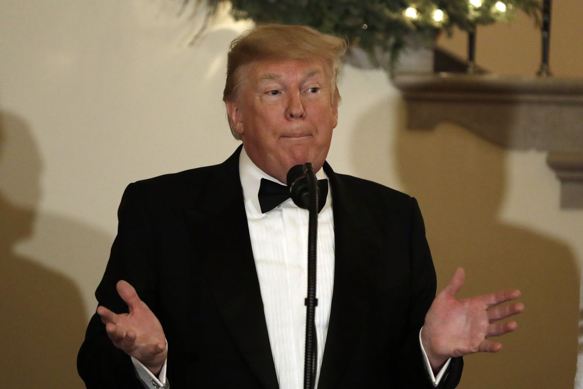 President Donald Trump speaks at White House in Washington on December 15, 2018.