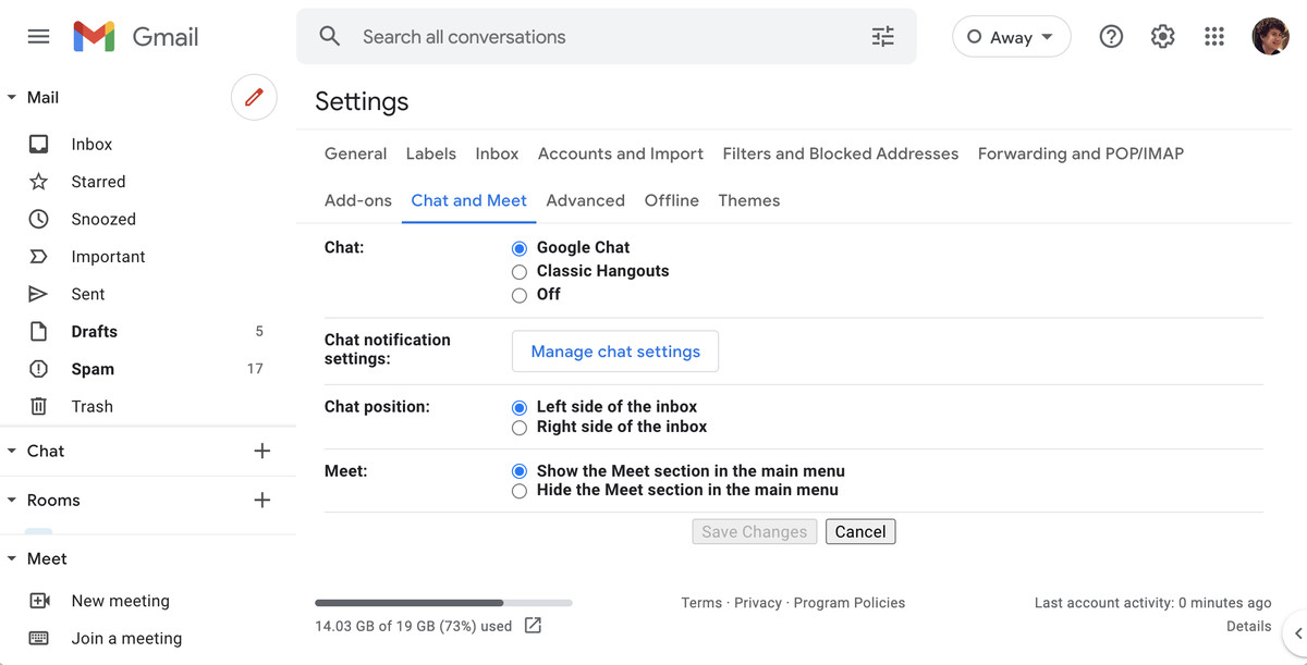 You can hide the Meet buttons from your Gmail.