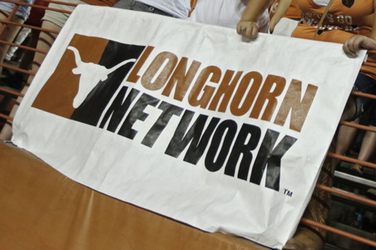 Think of Matthew McConaughey and say "The Longhorn Network"