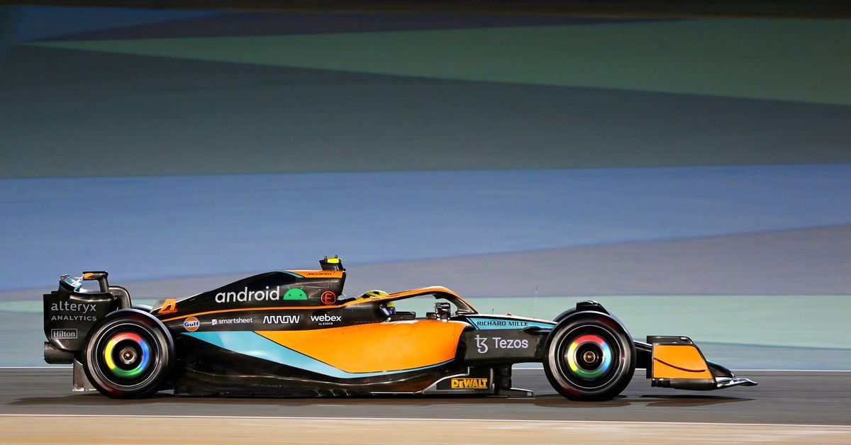 Google’s McLaren sponsorship puts the Android robot and Chrome wheels on its 2022 F1 car