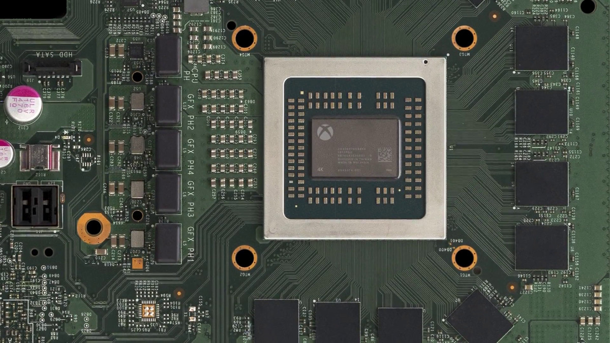 Xbox Scorpio motherboard - system-on-a-chip