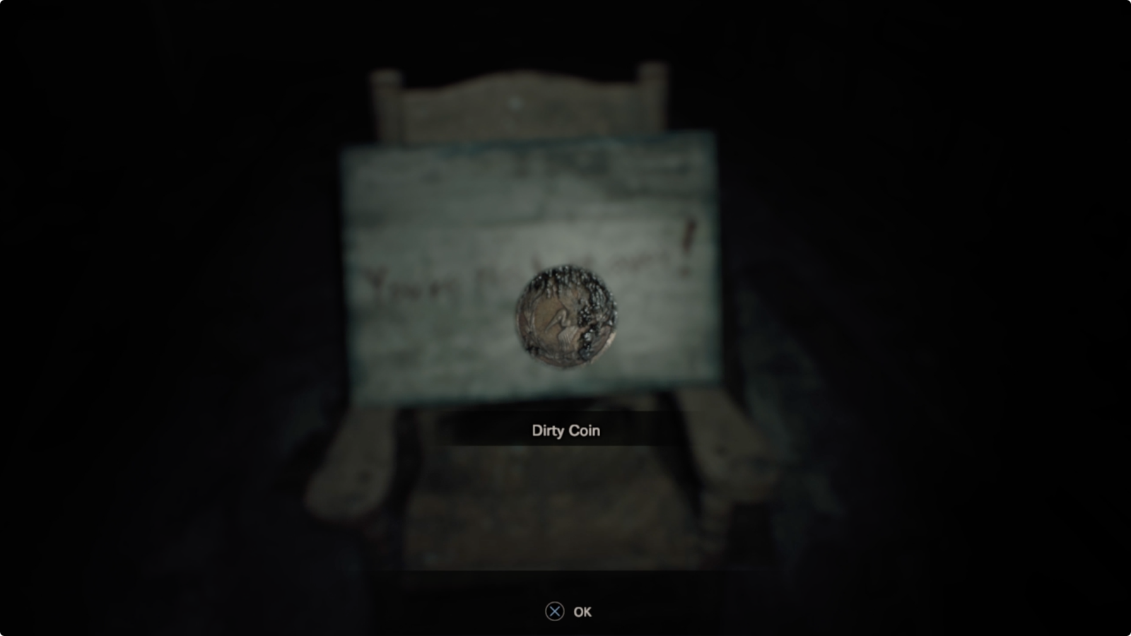 How to get the dirty coin in the Resident Evil 7 demo