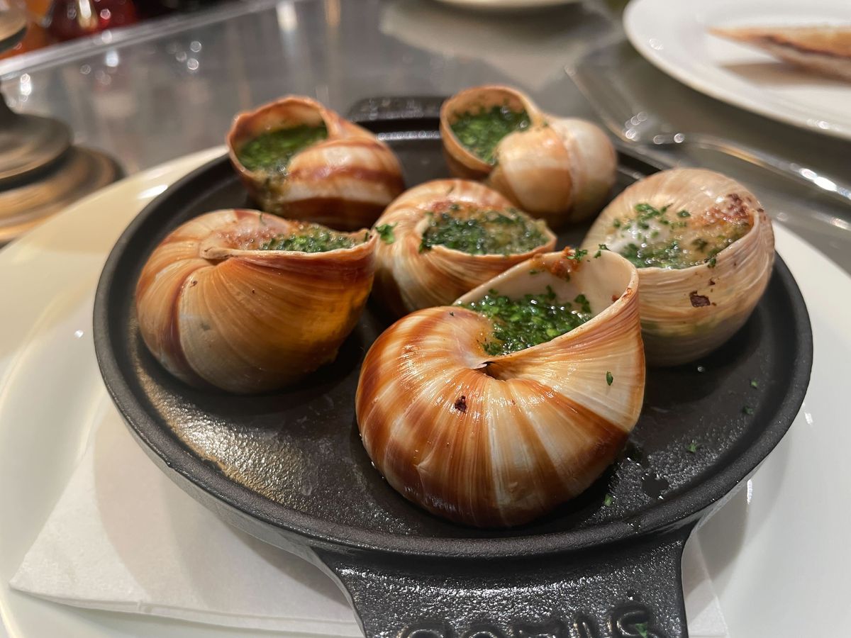 A plate of seasoned snails at LPM.