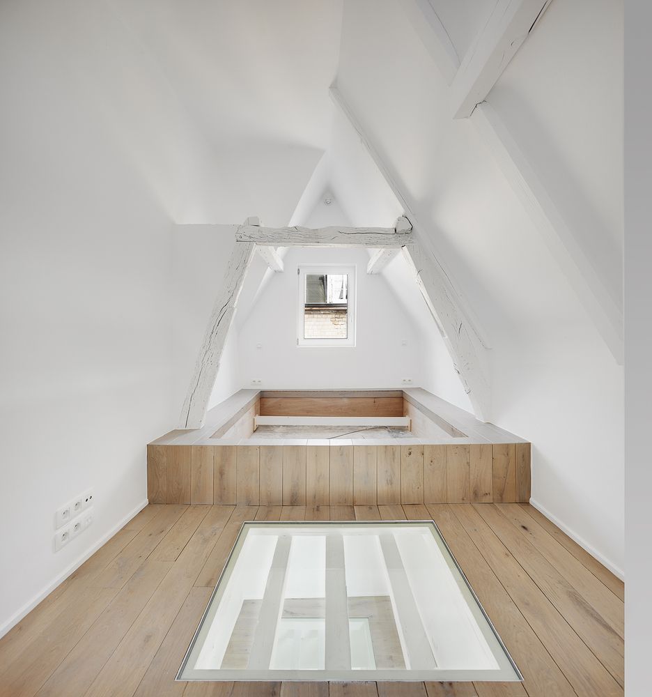 Attic space with skylight