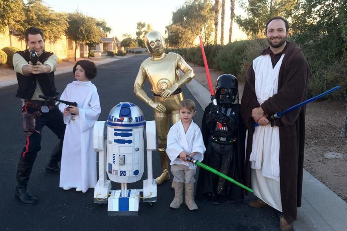 Every Halloween, the Eagleston family chooses a theme that influences their individual costume choices.