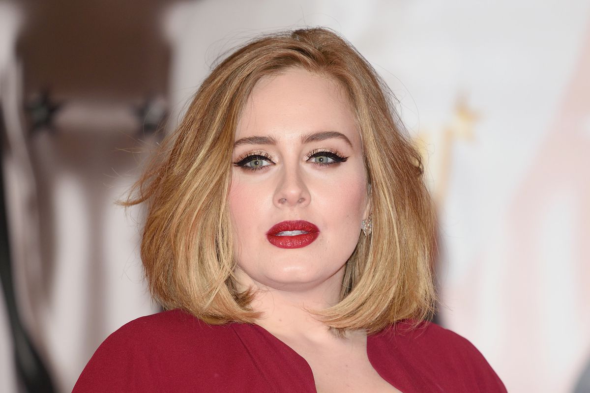 Adele at the 2016 Brit Awards