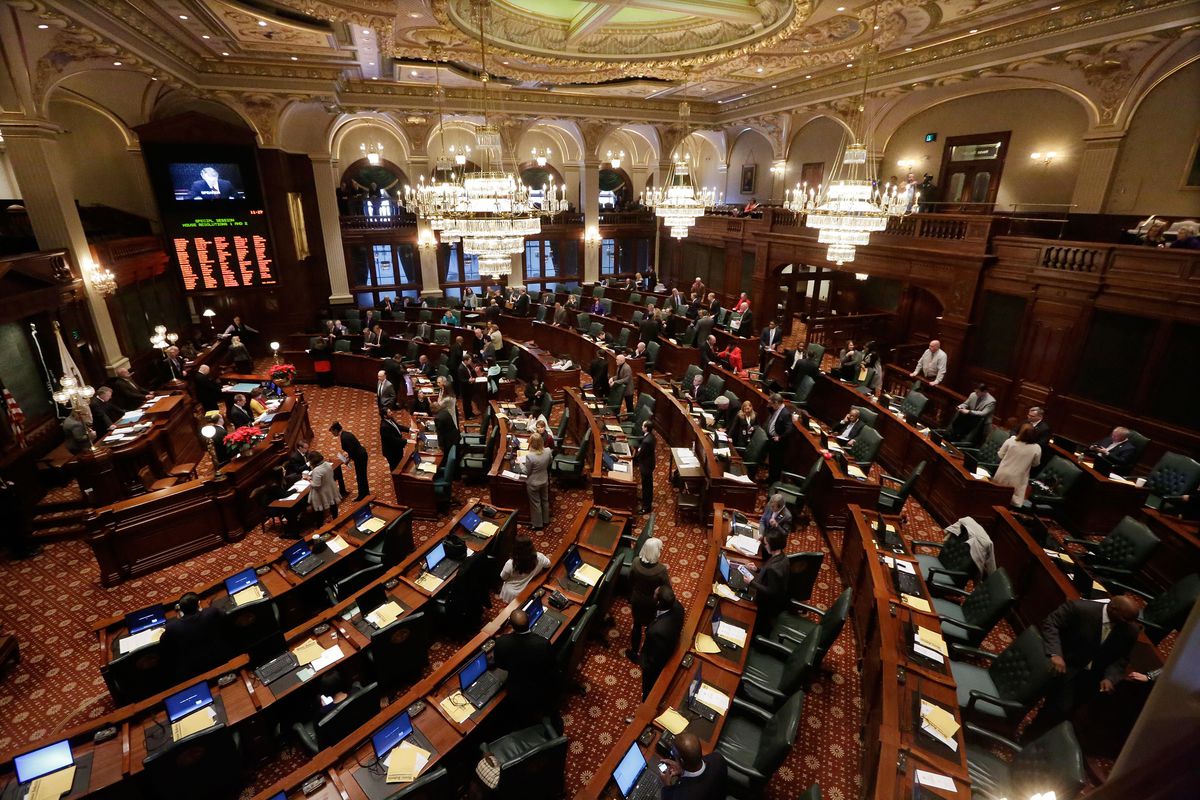 The Illinois House meets in Springfield in 2015.