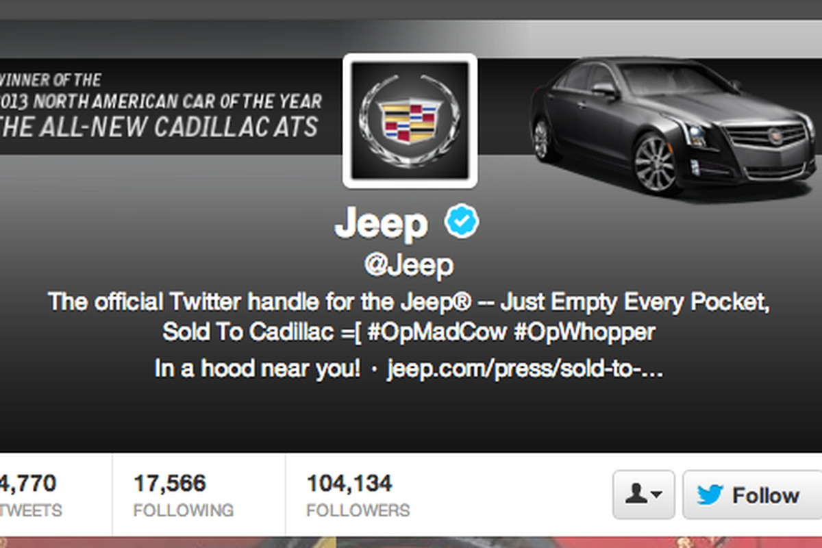 Jeep Twitter hack