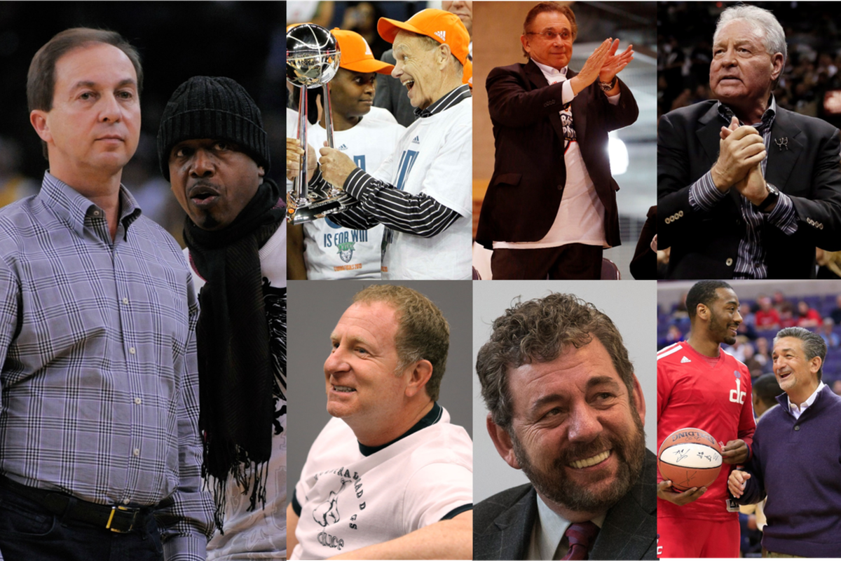 Joe Lacob (left) will join (From top right going clockwise) Glen Taylor, Herb Simon, Peter Holt, Ted Leonsis, Jim Dolan, and Robert Sarver as majority owners of WNBA teams who also own an NBA team and this could make an impact on the pending CBA.