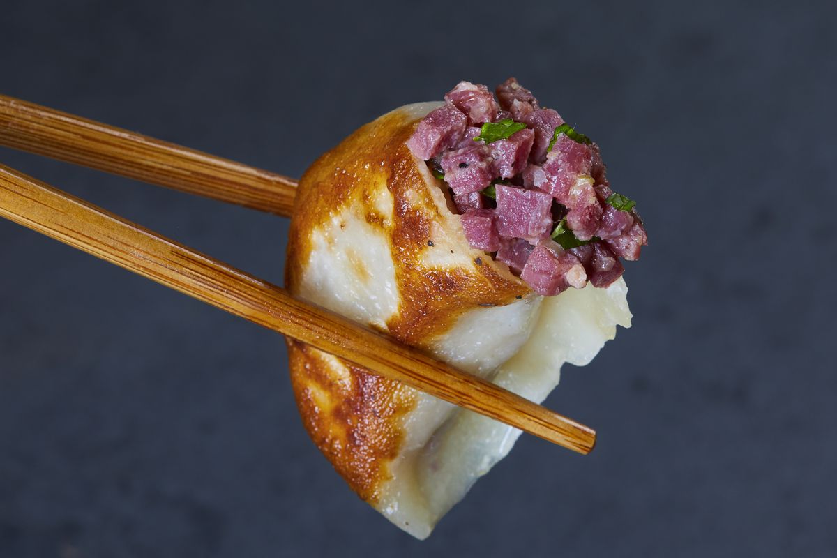 The pastrami dumpling is just one of dumpling fillings from Brooklyn Dumpling Shop, which is bringing the automat restaurant concept to Atlanta with five new shops.