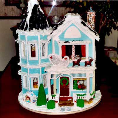 Gingerbread victorian home.