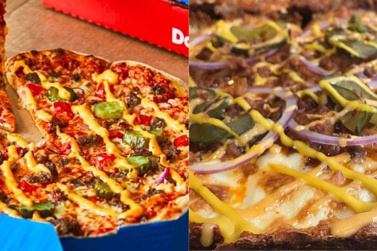 Domino S Cheeseburger Pizza Is Inspired By London Restaurant