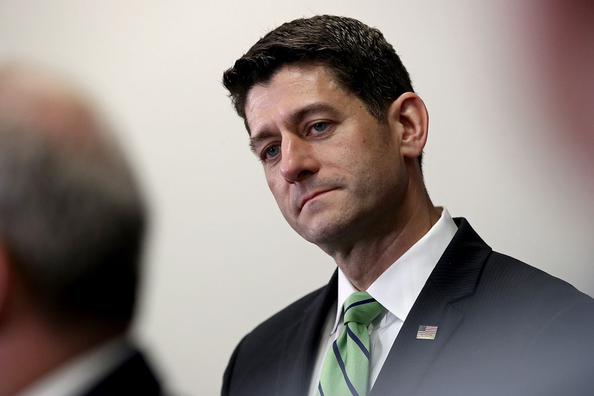 House Speaker Paul Ryan And GOP Leadership Speak To Press After Weekly Conference Meeting