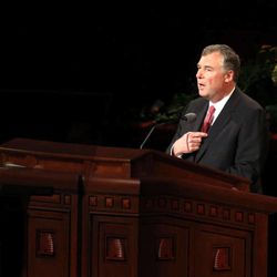 Elder Erich W. Kopischke, of the Seventy, speaks at the afternoon session of the 183rd Annual General Conference of The Church of Jesus Christ of Latter-day Saints in the Conference Center in Salt Lake City on Sunday, April 7, 2013. 