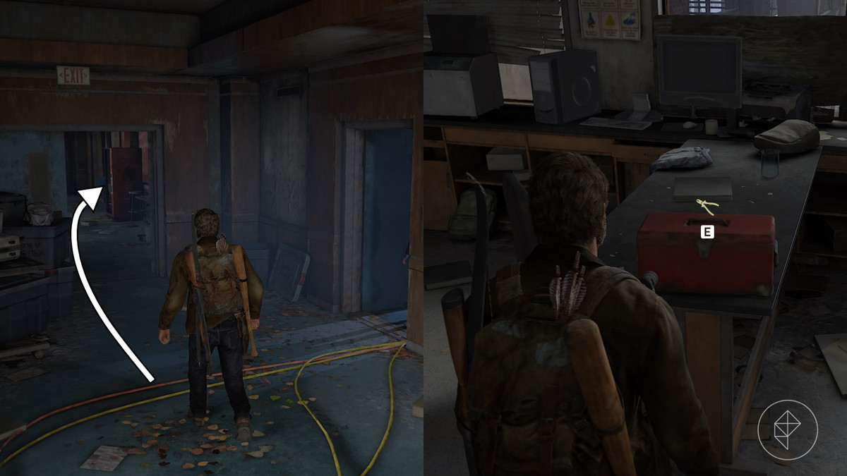 Tools level 4 location in the Science Building section of the The University chapter in The Last of Us Part 1