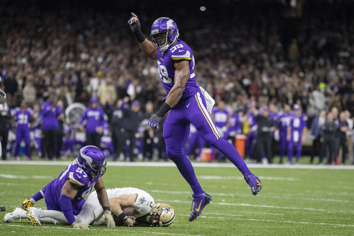 The Minnesota Vikings beat the New Orleans Saints in overtime in a Wild Card game