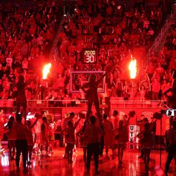 Utah Utes players are introduced in Salt Lake City on Thursday, Jan. 4, 2018.