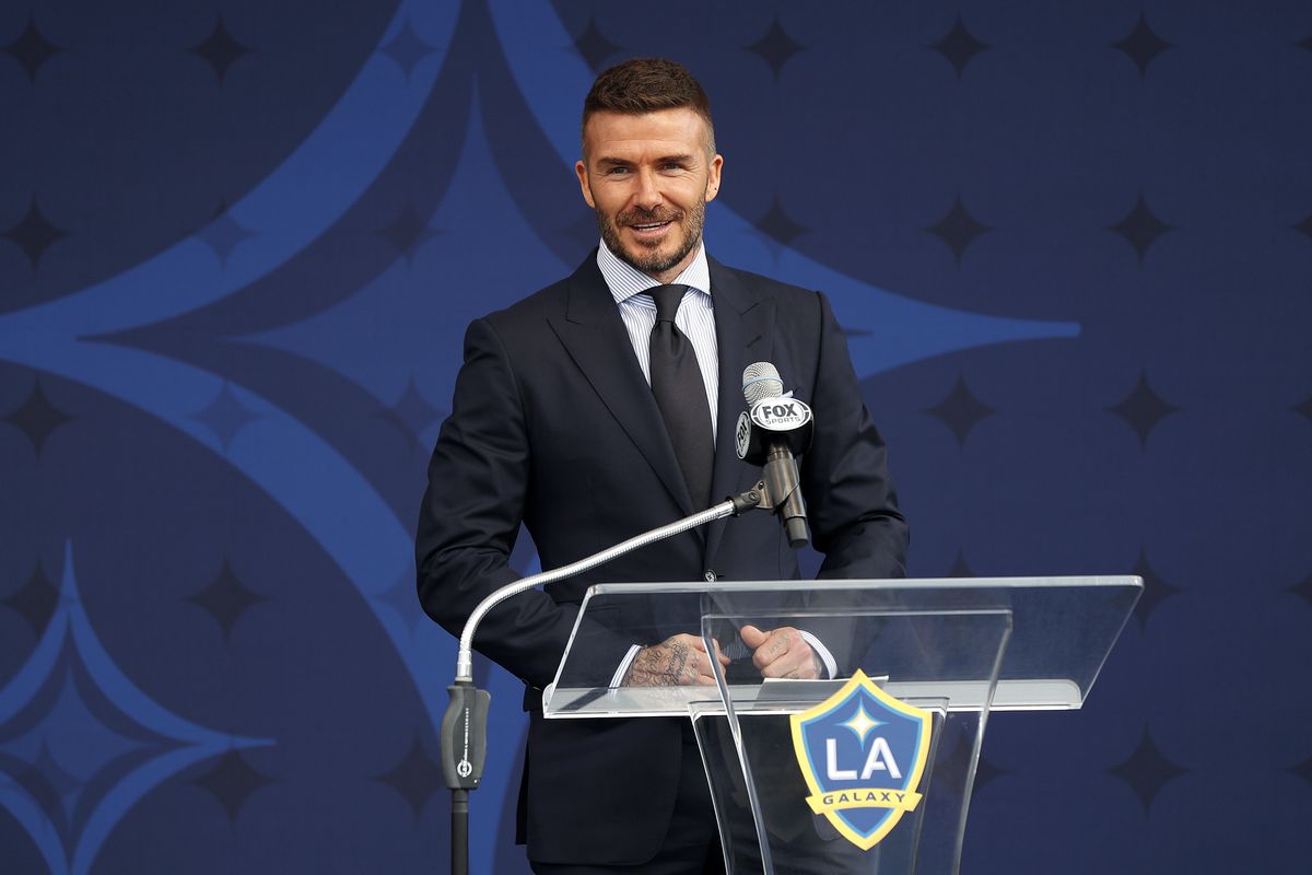 Los Angeles Galaxy Unveil David Beckham Statue