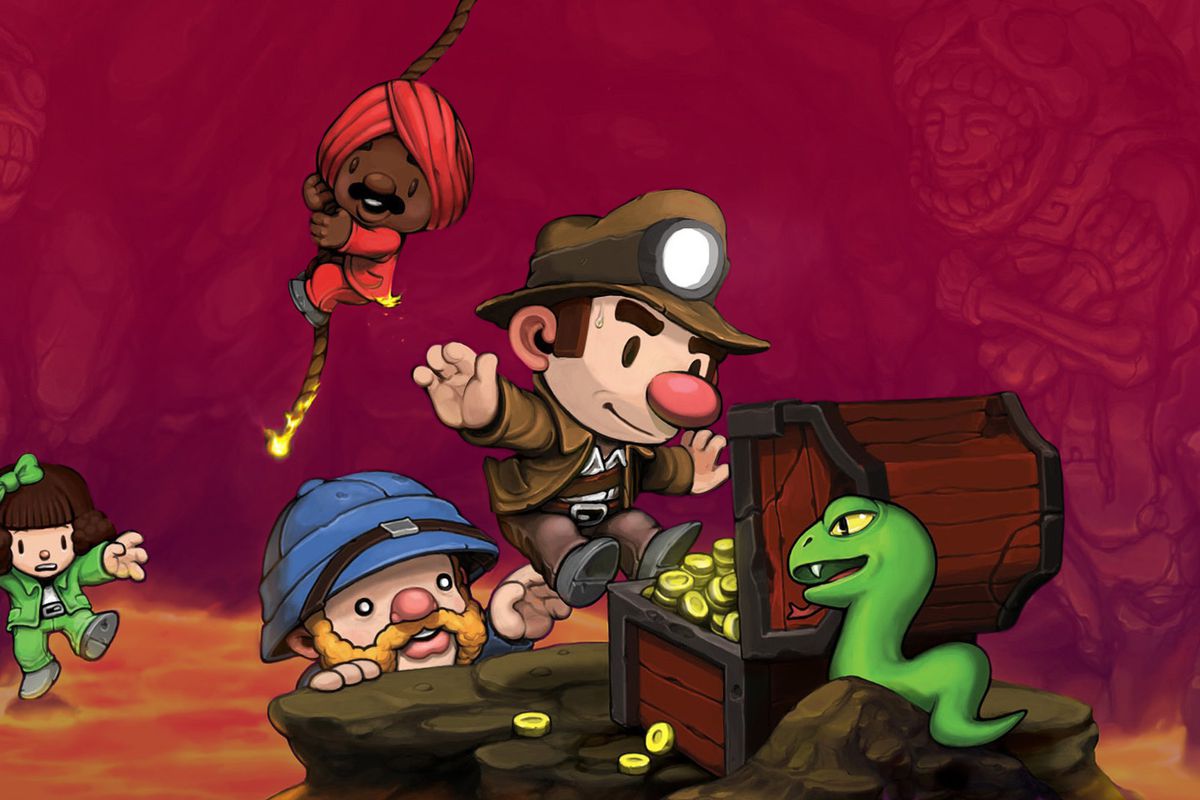Spelunky art with Polygon filter