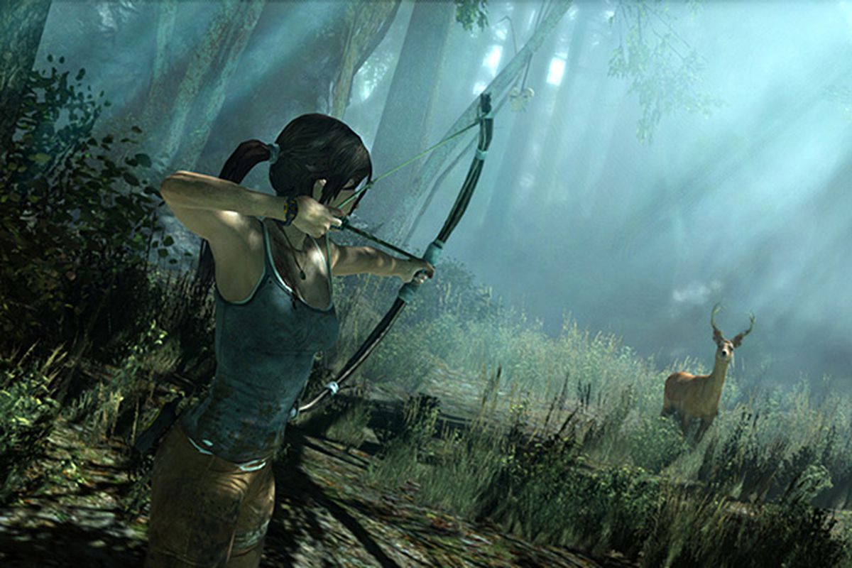 Lara Croft hunting