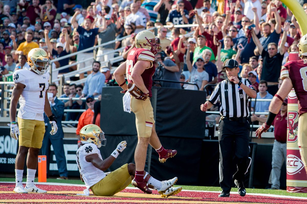 NCAA Football: Notre Dame at Boston College