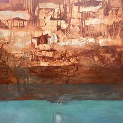 J. Vehar-Evanoff,"Submerged I," part of the "Submerged Reflection" exhibition now on view at Modern West Fine Art.