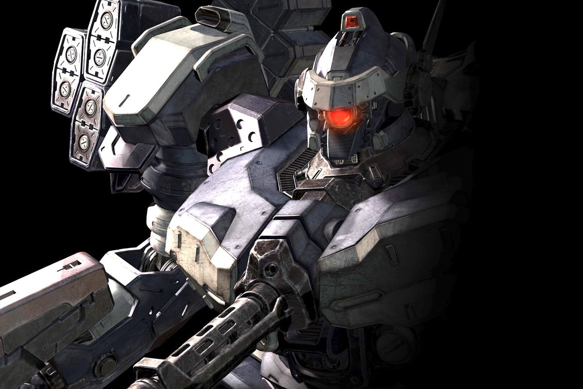 Artwork shows a mech from Armored Core: Verdict Day