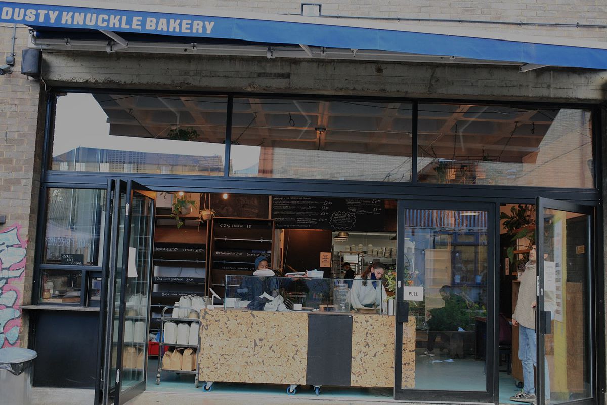 Dusty Knuckle bakery in Dalston on the eve of national coronavirus lockdown in England