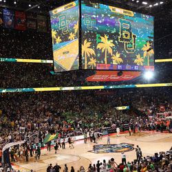 The Baylor Bears take on the Notre Dame Fighting Irish in NCAA Women’s Basketball Championship at Amalie Arena in Tampa, FL on April 7, 2019.
