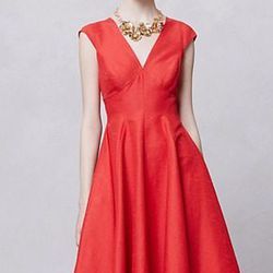 <a href="http://www.anthropologie.com/anthro/catalog/productdetail.jsp?id=27546605&parentid=CLOTHES-MIK-50&navCount=18&navAction=jump">Sophie Dress</a> by Peter Som for Anthropologie's Made in Kind series, $228.00
