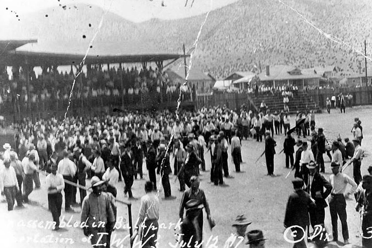 Warren Ballpark during the Bisbee Deportation in 1917.